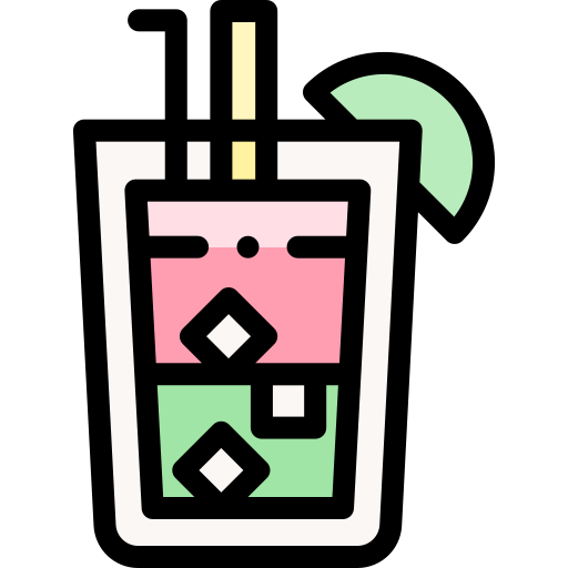 limonade Detailed Rounded Lineal color icon
