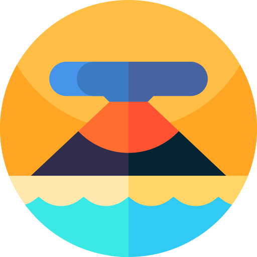 火山 Geometric Flat Circular Flat icon