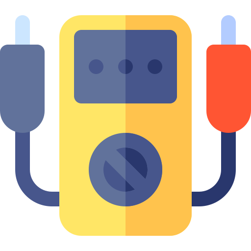 Voltmeter Basic Rounded Flat icon