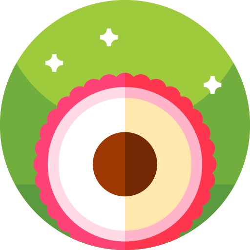 lychee Geometric Flat Circular Flat icono