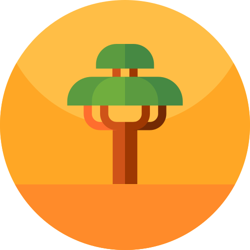 Tree Geometric Flat Circular Flat icon