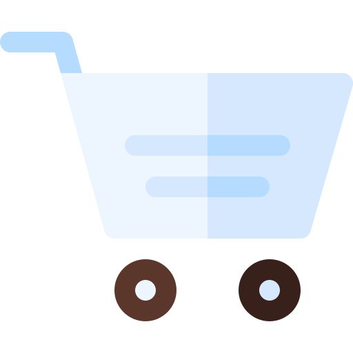 carrito de compras Basic Rounded Flat icono