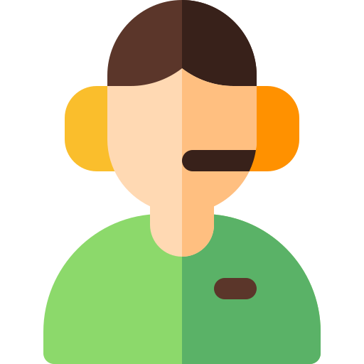 Call center agent Basic Rounded Flat icon