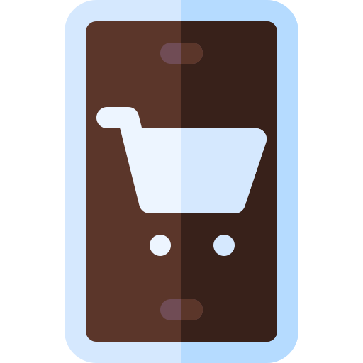 Mobile shopping Basic Rounded Flat icon