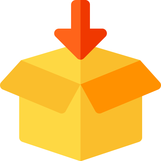 caja Basic Rounded Flat icono