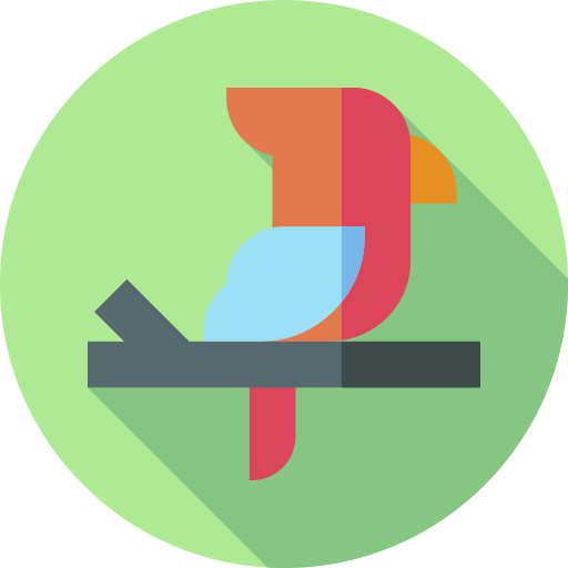 papagei Flat Circular Flat icon