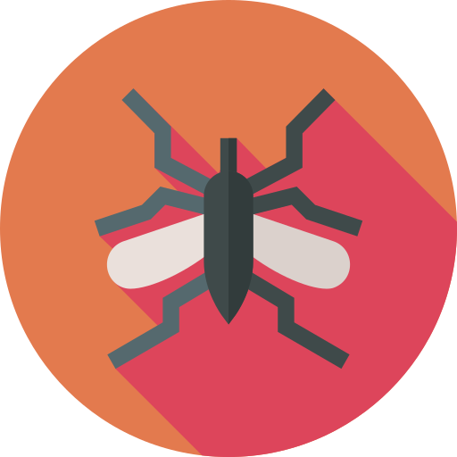 Mosquito Flat Circular Flat icon