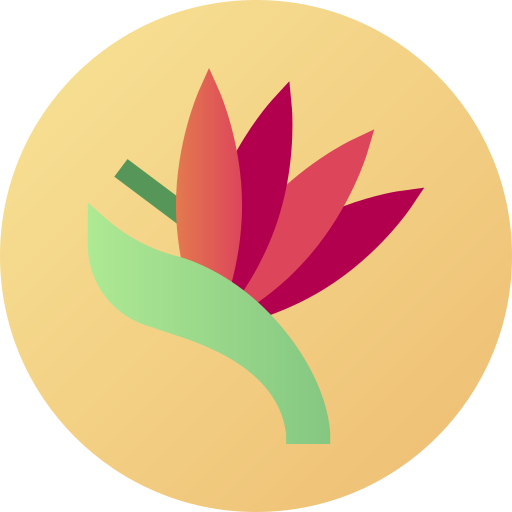 식물 Flat Circular Gradient icon