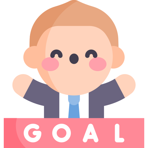 Goal Kawaii Flat icon
