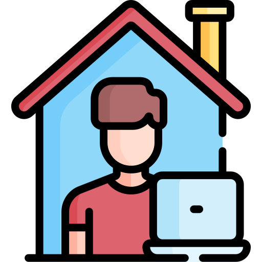 Work from home Special Lineal color icon
