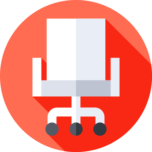 Chair Flat Circular Flat icon