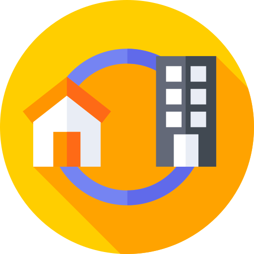 Work from home Flat Circular Flat icon