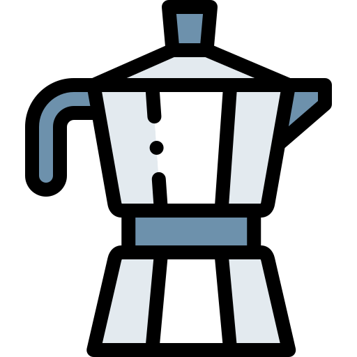 Moka pot Detailed Rounded Lineal color icon