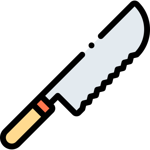 Knife Detailed Rounded Lineal color icon