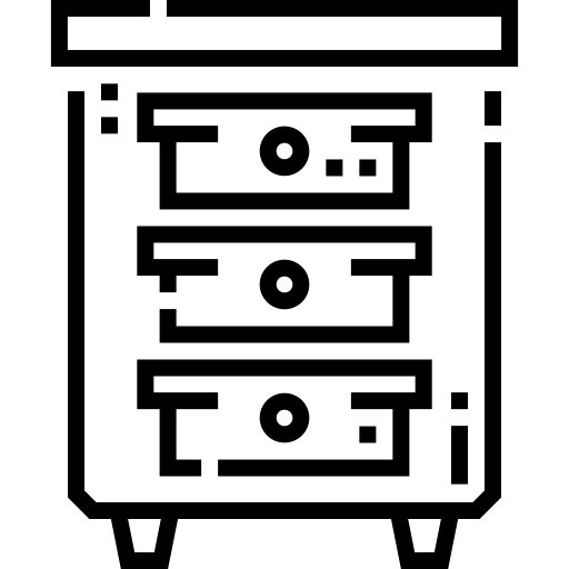 cassettiera Detailed Straight Lineal icona