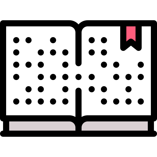 Braille Detailed Rounded Lineal color icon