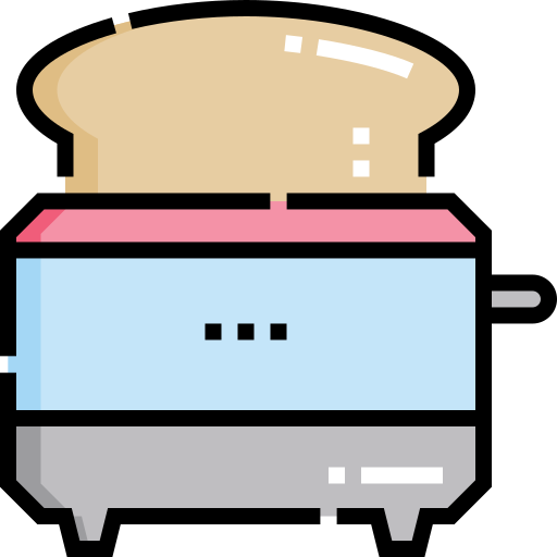 トースター Detailed Straight Lineal color icon