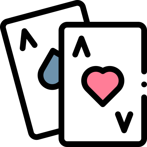 Poker cards Detailed Rounded Lineal color icon