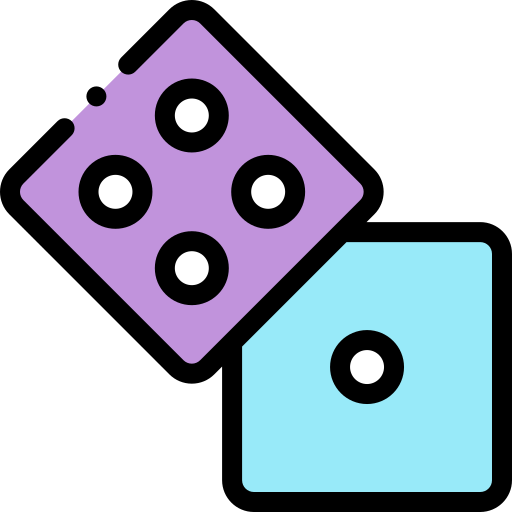 Dice Detailed Rounded Lineal color icon