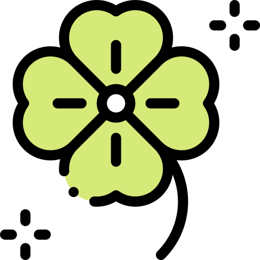 Four leaf Detailed Rounded Lineal color icon