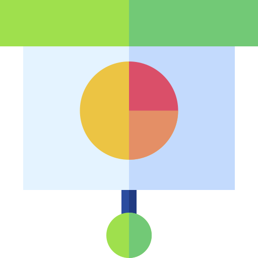 presentatie Basic Straight Flat icoon