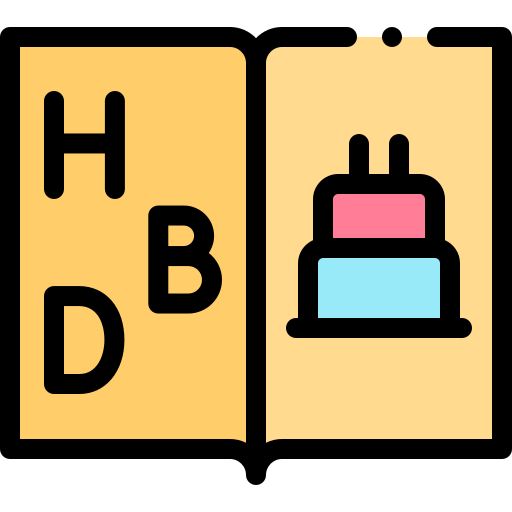geburtstag Detailed Rounded Lineal color icon