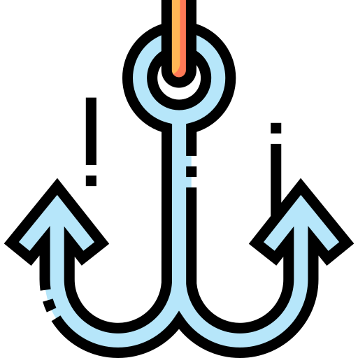 Anchor Detailed Straight Lineal color icon