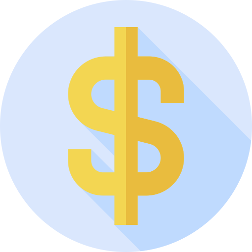 dolar Flat Circular Flat ikona