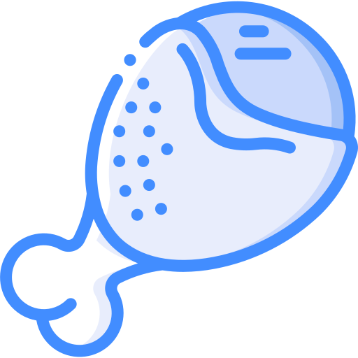 치킨 Basic Miscellany Blue icon