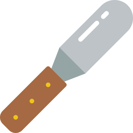coltello da tavolozza Basic Miscellany Flat icona