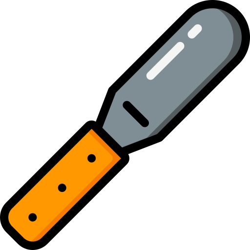 coltello da tavolozza Basic Miscellany Lineal Color icona