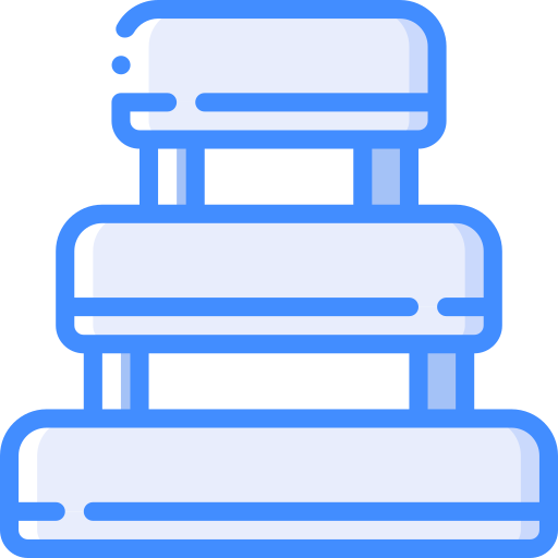 계층 케이크 Basic Miscellany Blue icon