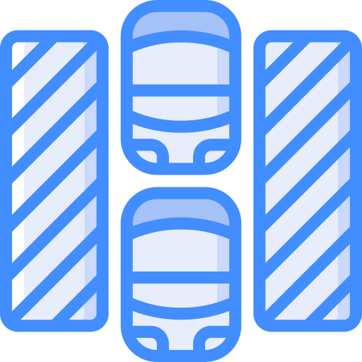 Car parking Basic Miscellany Blue icon