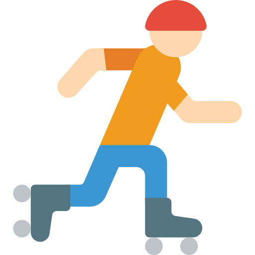 Skater Basic Miscellany Flat icon