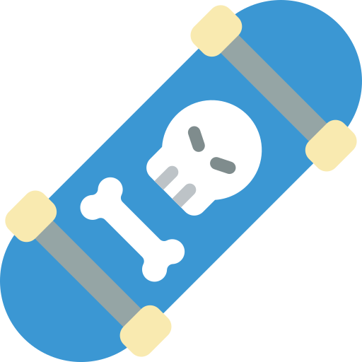 スケートボード Basic Miscellany Flat icon