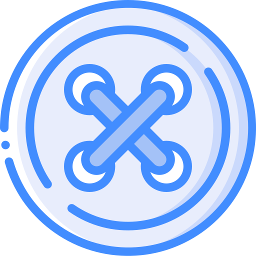 Button Basic Miscellany Blue icon