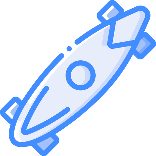 longboard Basic Miscellany Blue icoon