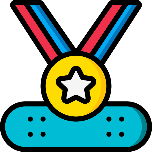 Medal Basic Miscellany Lineal Color icon