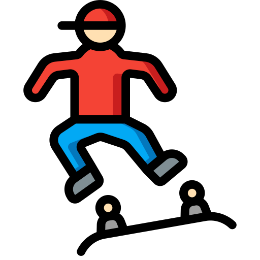 Skater Basic Miscellany Lineal Color icon