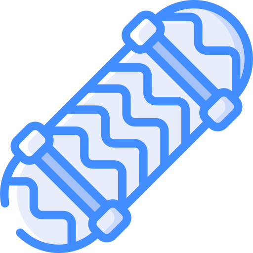 skateboard Basic Miscellany Blue icon
