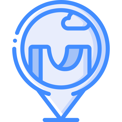 marcador del mapa Basic Miscellany Blue icono