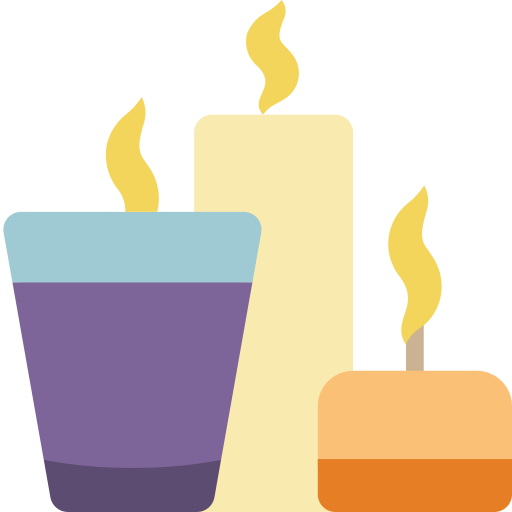 Candles Basic Miscellany Flat icon