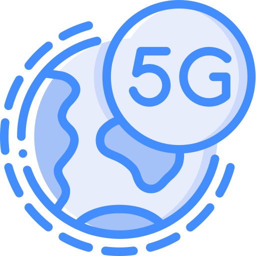 Global connection Basic Miscellany Blue icon