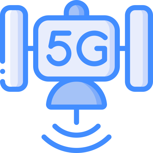Satellite signal Basic Miscellany Blue icon