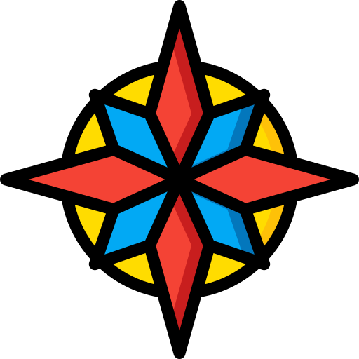 gwiazda północna Basic Miscellany Lineal Color ikona