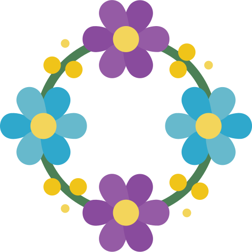 Wreath Basic Miscellany Flat icon