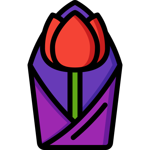 tulipan Basic Miscellany Lineal Color ikona