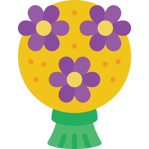 Bouquet Basic Miscellany Flat icon