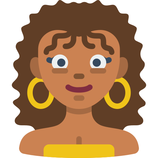Curly hair Basic Miscellany Flat icon