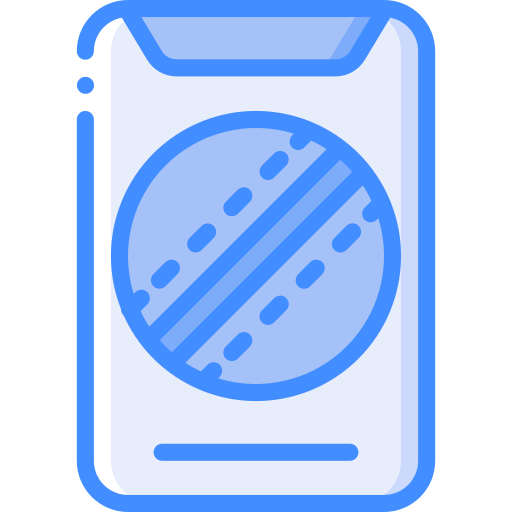 Mobile phone Basic Miscellany Blue icon